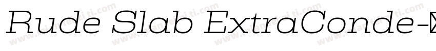 Rude Slab ExtraConde字体转换